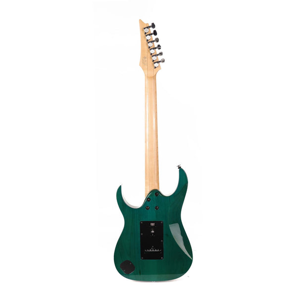 Ibanez Prestige RG2750QV Transparent Aqua Blue 2013 | The Music Zoo