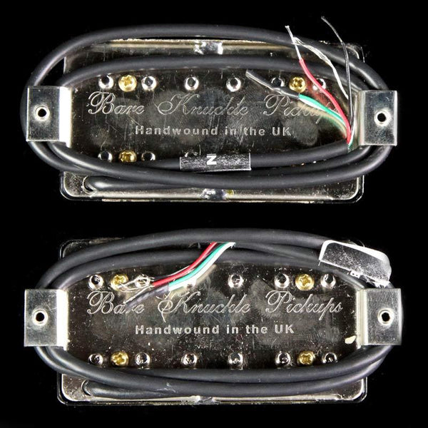 Bare Knuckle Juggernaut Humbucker Pickup Set Black Bulb Etch | The