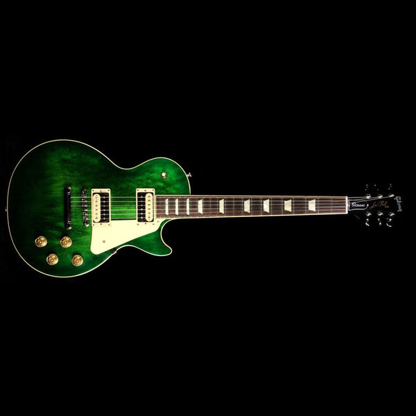 2017 Gibson Les Paul Classic T Electric Guitar Green Ocean