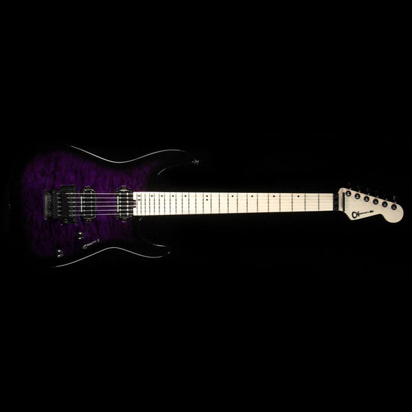 Charvel Pro Mod Dinky DK24 HH FR M QM Electric Guitar Transparent