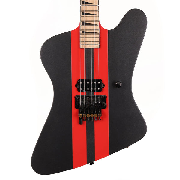 JACKSON タイプ ギター 1987 Jackson F-Bird Charcoal and Red Refinish | The Music Zoo