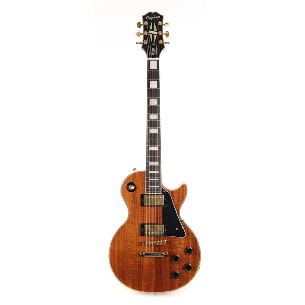 Epiphone Les Paul Custom Koa Top Natural 2021 | The Music Zoo