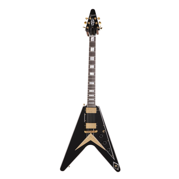 Gibson Custom Shop Flying V Custom Ebony Gloss | The Music Zoo