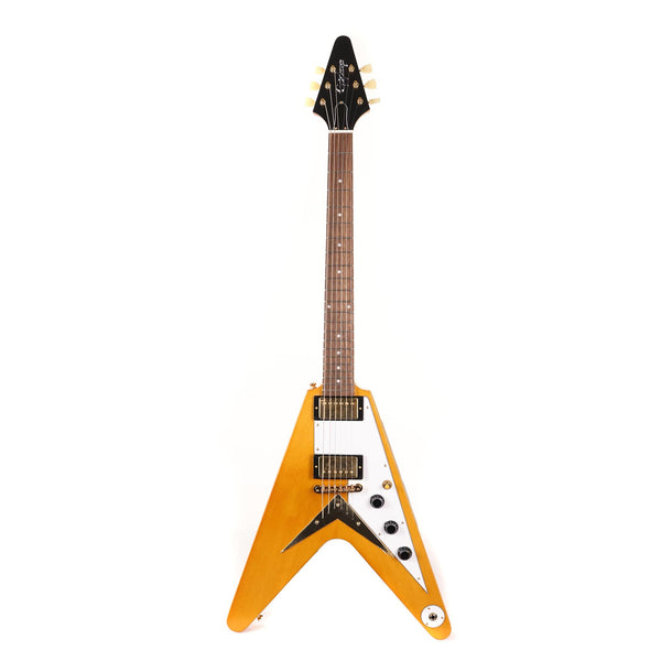 ⭐*️様 Epiphone by Gibson 1958 Korina Flyi Epiphone 1958 Korina Flying V (White Pickguard) – Gibson