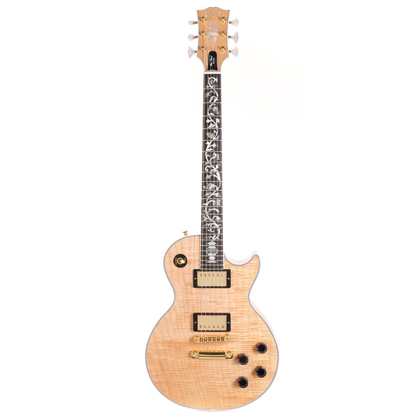 ギター LesPaul Custom Type nitro Gibson type Gibson Custom Les Paul Custom Axcess Electric Guitar - Peacock
