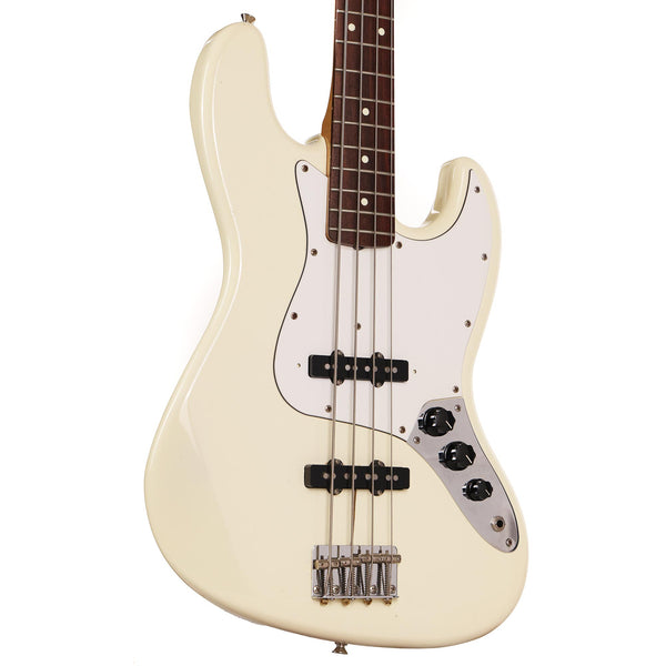 1986 Fender MIJ Jazz Bass Olympic White | The Music Zoo