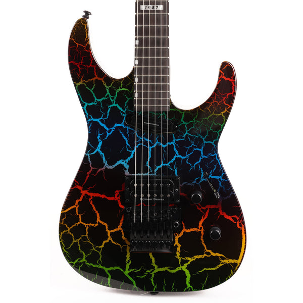 ESP LTD Mirage Deluxe '87 Limited Edition Rainbow Crackle