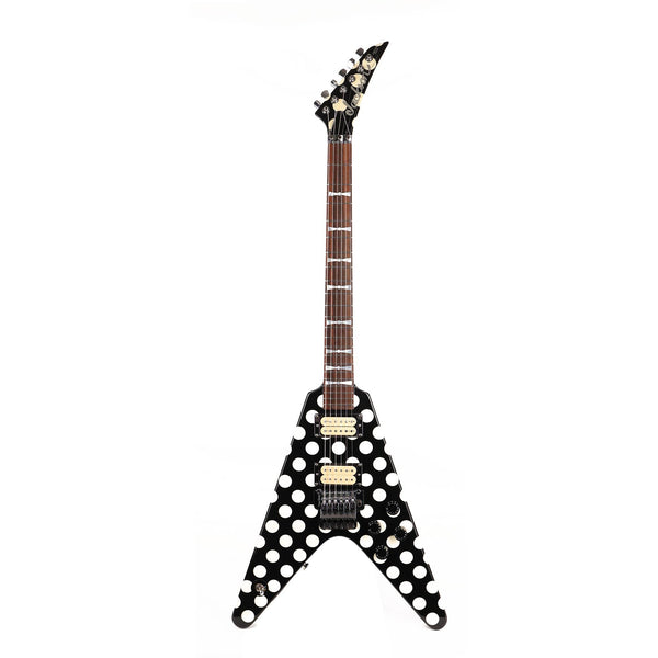 80's Custom Randy Rhoads polka dot flying V. Made in 80's Custom Randy Rhoads polka dot flying V. Made in