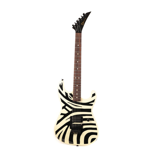 1984 Charvel San Dimas Black and White Stripes | The Music Zoo