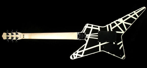 EVH Striped Series Star Black and White Stripes | The Music Zoo