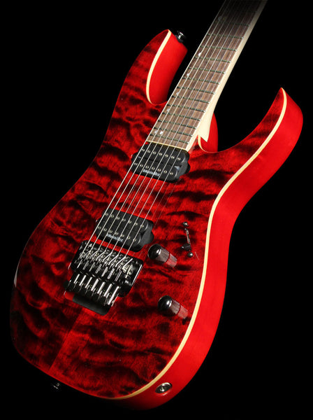 Used 2014 Ibanez Premium RG927 7-String Electric Guitar Desert Red