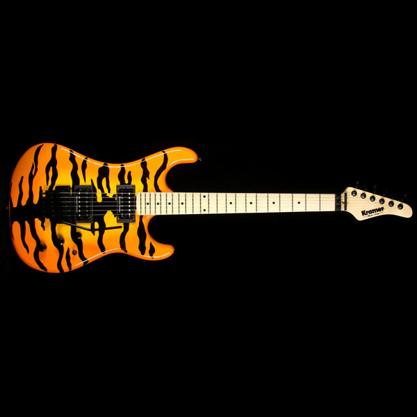 Used 2015 Kramer Pacer Vintage Electric Guitar Tiger Stripe The