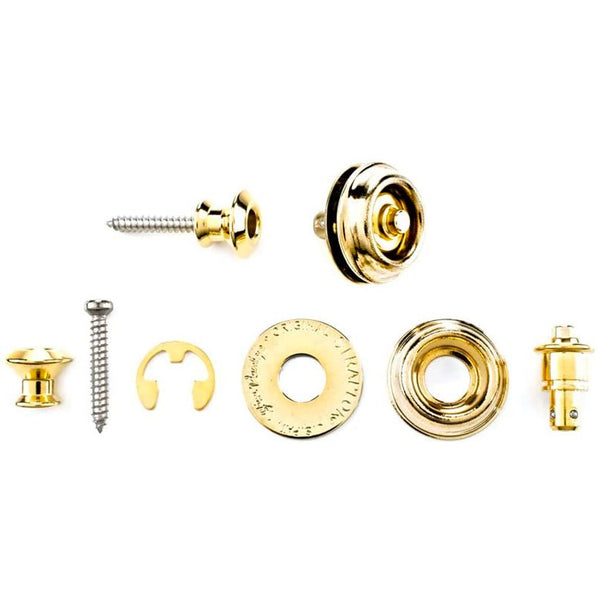 Dunlop Straplok? Strap Locks System (Gold) The Music Zoo