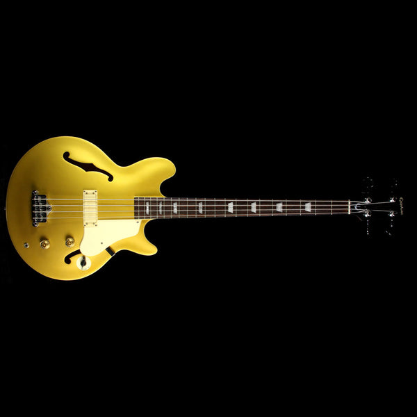 Used 2007 Epiphone Jack Casady Signature Bass Metallic Gold | The