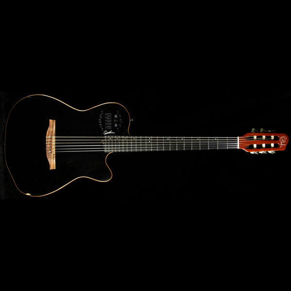 Used Godin ACS-SA Slim Nylon Electric Guitar Black Pearl | The