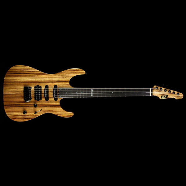 ESP USA Limited Edition MIII Zebrawood Electric Guitar Natural The