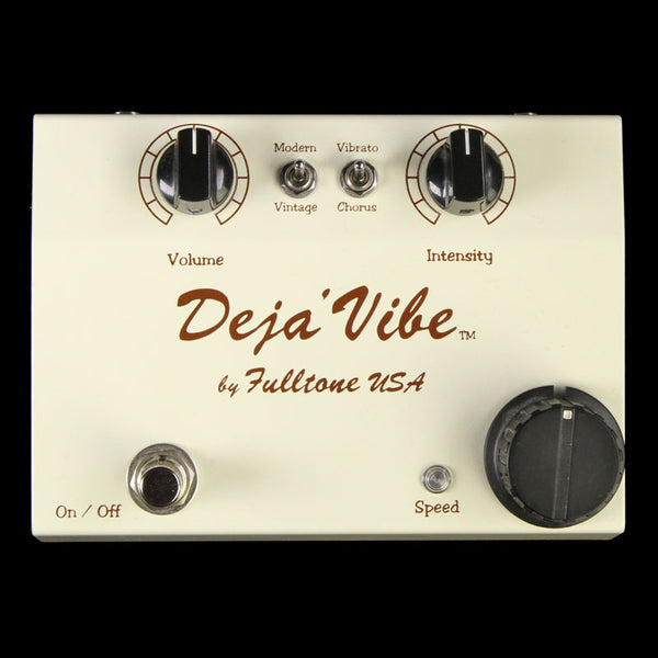 Used Fulltone Mini Deja Vibe Guitar Effects Pedal Cream | The