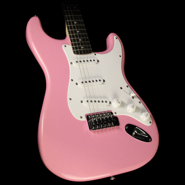 Used Squier Bullet Stratocaster Electric Guitar Pink | The Music Zoo