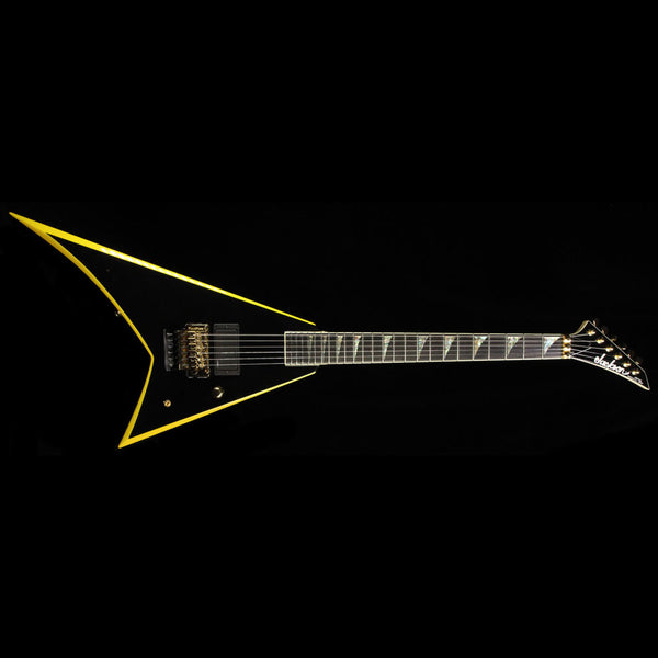 Jackson Custom Shop Rhoads RR24 Electric Guitar Black with Yellow