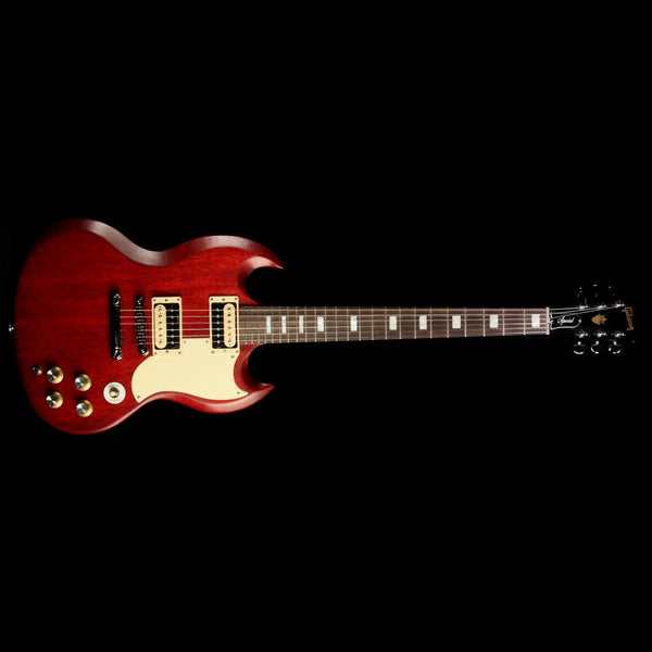 Used 2017 Gibson SG Special Zebra Electric Guitar Satin Cherry