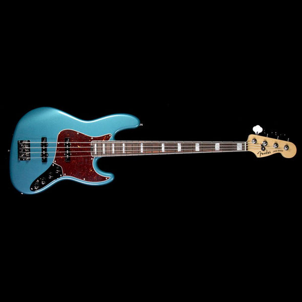 Fender American Elite Jazz Bass Electric Bass Guitar Ocean