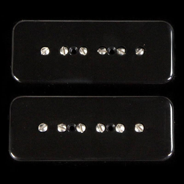 Lindy Fralin P-90 Electric Guitar Pickup Set Soapbar Black Covers
