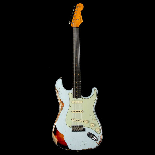 Fender Custom Shop '62 Stratocaster Heavy Relic Sonic Blue Over 3