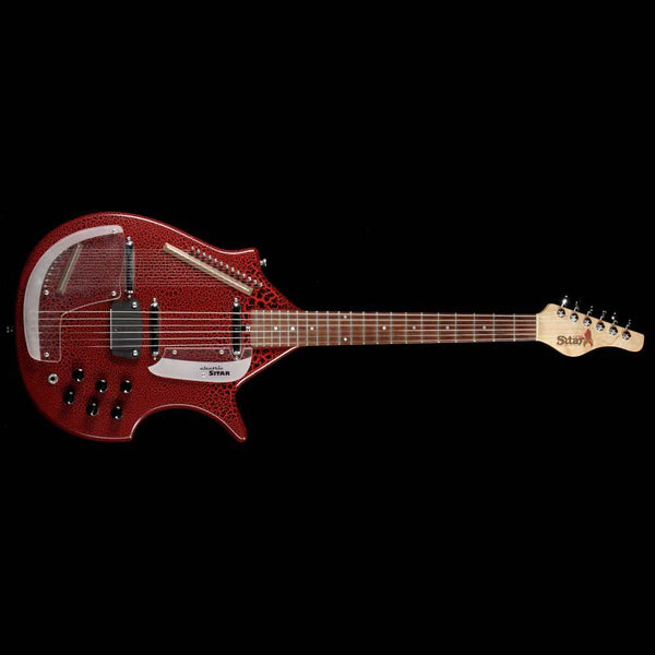 Jerry Jones Master Sitar Red Crackle 2002 | The Music Zoo