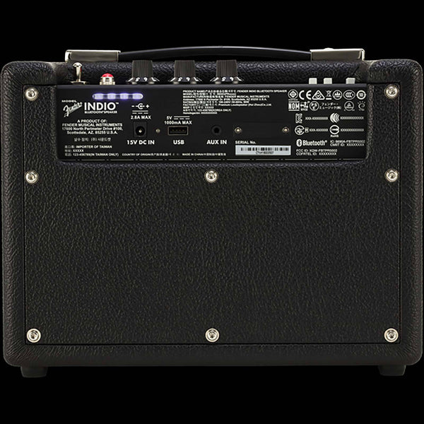 中古 完動品 Fender INDIO BT Speaker Black Fender Indio Bluetooth Speaker Black | The Music Zoo