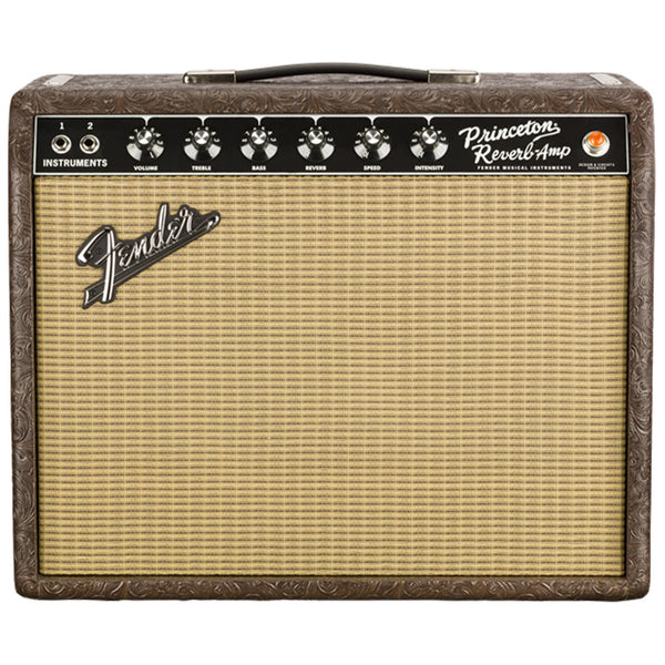 Fender FSR '65 Princeton Reverb C12Q Brown Western | The Music Zoo