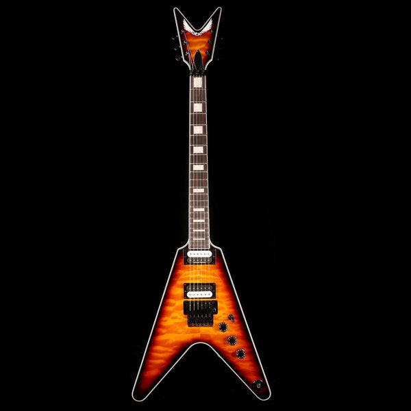 Dean V Select Floyd Quilt Top Trans Brazilia | The Music Zoo