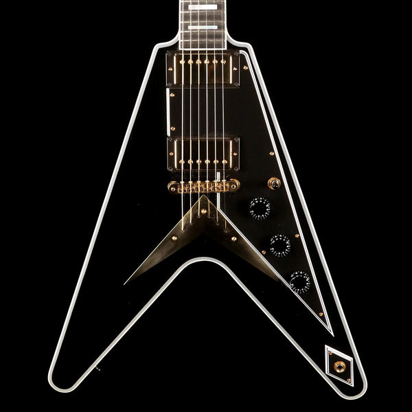 Gibson Custom Shop Flying V Custom Ebony 2017 | The Music Zoo