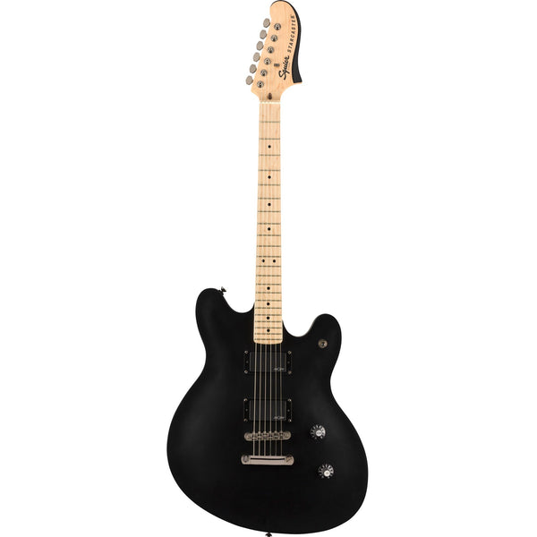 Squier Contemporary Active Starcaster Flat Black | The Music Zoo