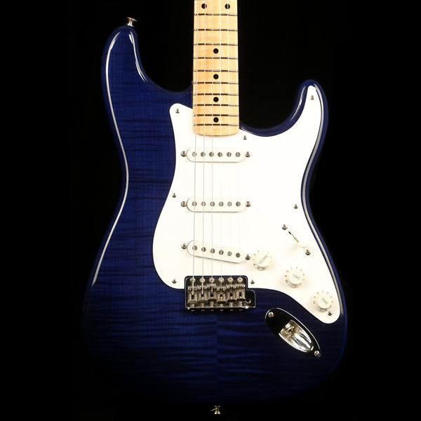 ギター Custom HardRelic Trans Blue Stratocaster Fender Custom Shop 1969 Stratocaster Heavy Relic - Sapphire Blue