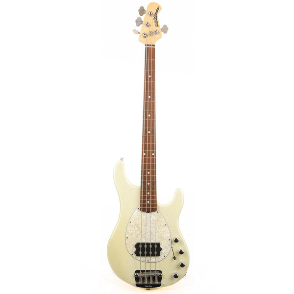 Ernie Ball Music Man Sterling 4 H White Sparkle | The Music Zoo