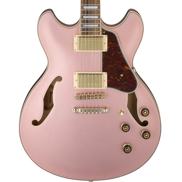 Ibanez AS Artcore Hollowbody Rose Gold Metallic Flat | The Music Zoo