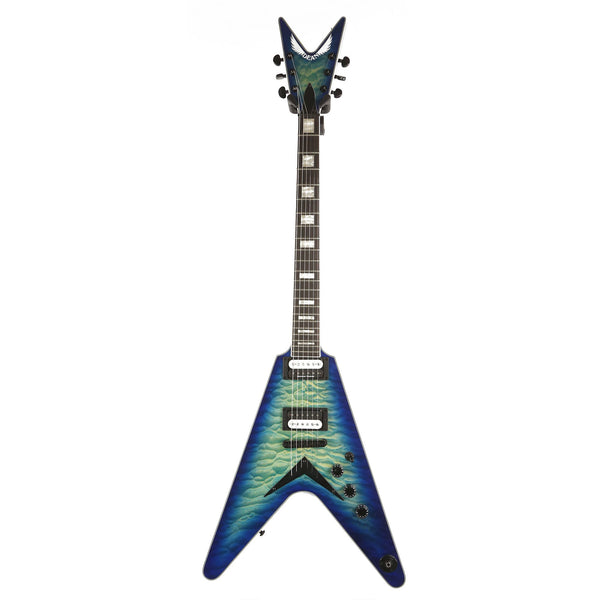 Dean V Select Quilt Top Ocean Burst Used | The Music Zoo