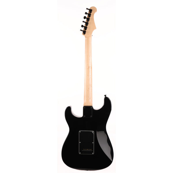 GJ2 Glendora Black and Yellow Graphic Guitar | The Music Zoo