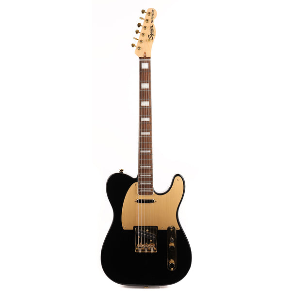Squier 40th Anniversary Telecaster Gold Edition Black | The Music Zoo