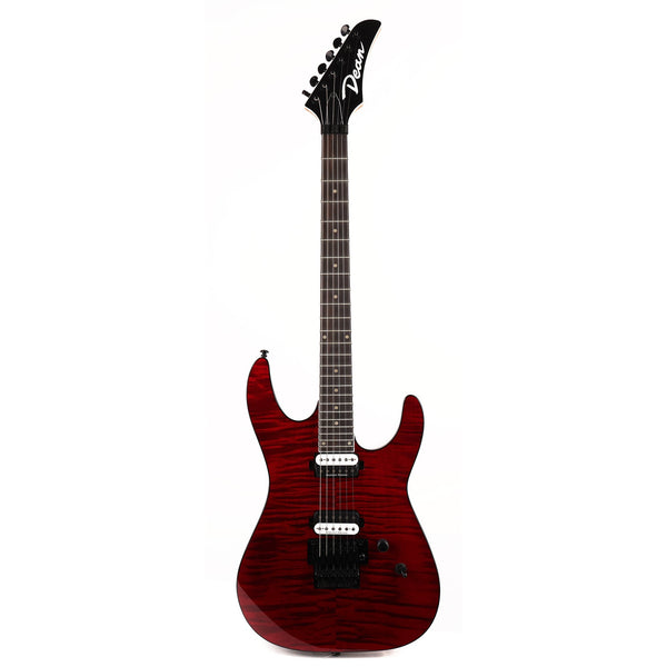 Dean MD 24 Select Flame Floyd Transparent Cherry Used | The Music Zoo