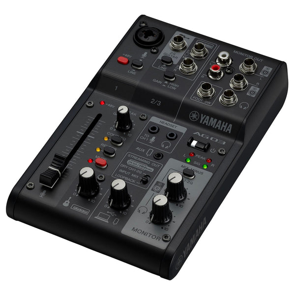 Yamaha Live Streaming Pack AG03 MK2 Black | The Music Zoo