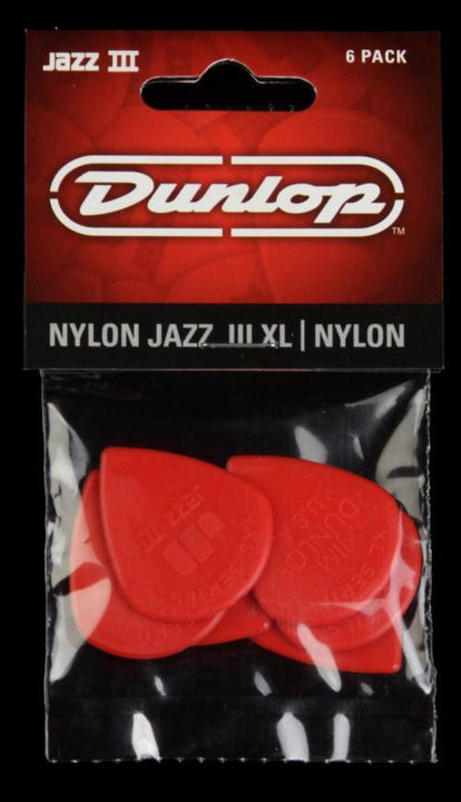 Dunlop Jazz III XL Red Pick 6 Pack (1.38mm)