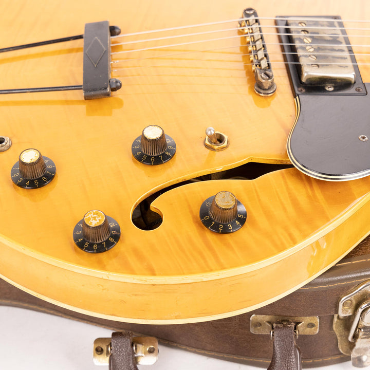 Aria Model 5502N Semi-Hollowbody Electric Natural Used