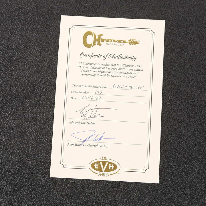 Charvel EVH Art Series Detroit Black and Yellow Stripes 2004