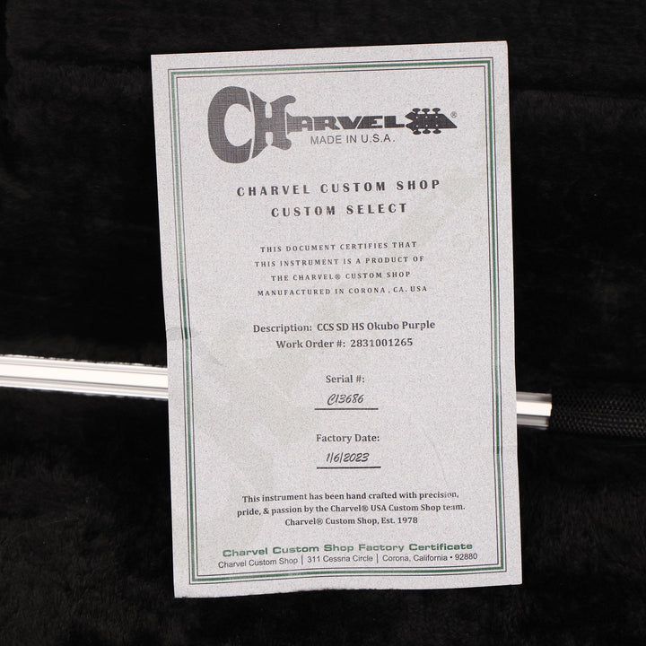 Charvel Custom Shop San Dimas HS Okubo Purple 2023
