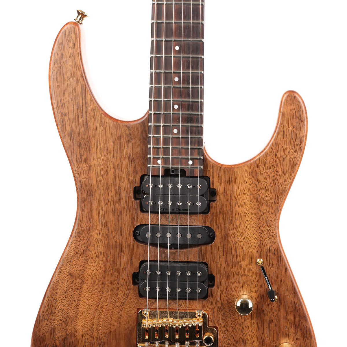 Charvel MJ DK24 HSH 2PT E Mahogany with Figured Walnut Streaky Ebony Fretboard 2021 — 6