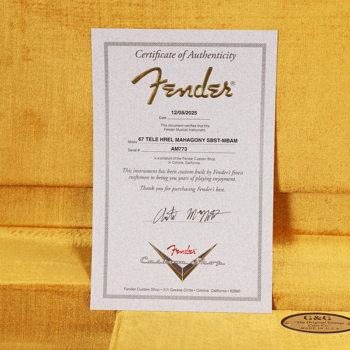 Fender Custom Shop '67 Set Neck Telecaster Masterbuilt Austin MacNutt Relic Silverburst