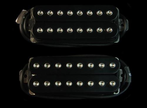 Bare Knuckle Aftermath 8 String Humbucker Set (Black Open Coil)