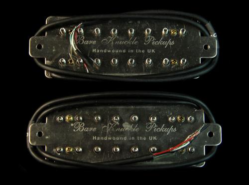 Bare Knuckle Aftermath 8 String Humbucker Set (Black Open Coil)