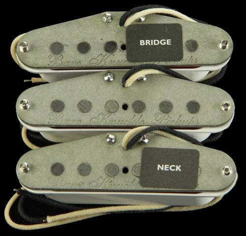 Bare Knuckle Trilogy Suite Single Coil RWRP Pickup Set (White)